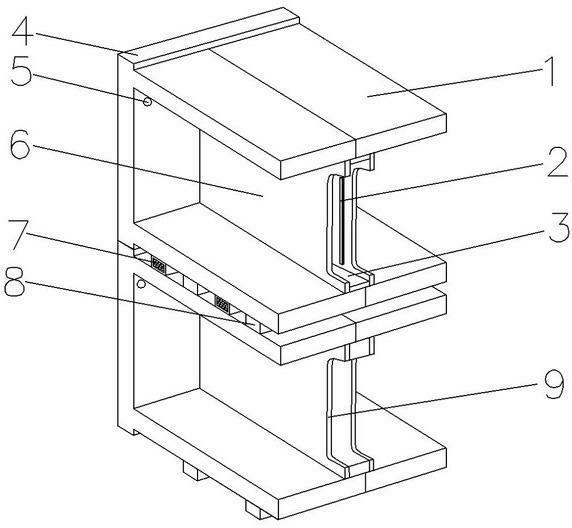 Combined type module ship and module connecting way thereof