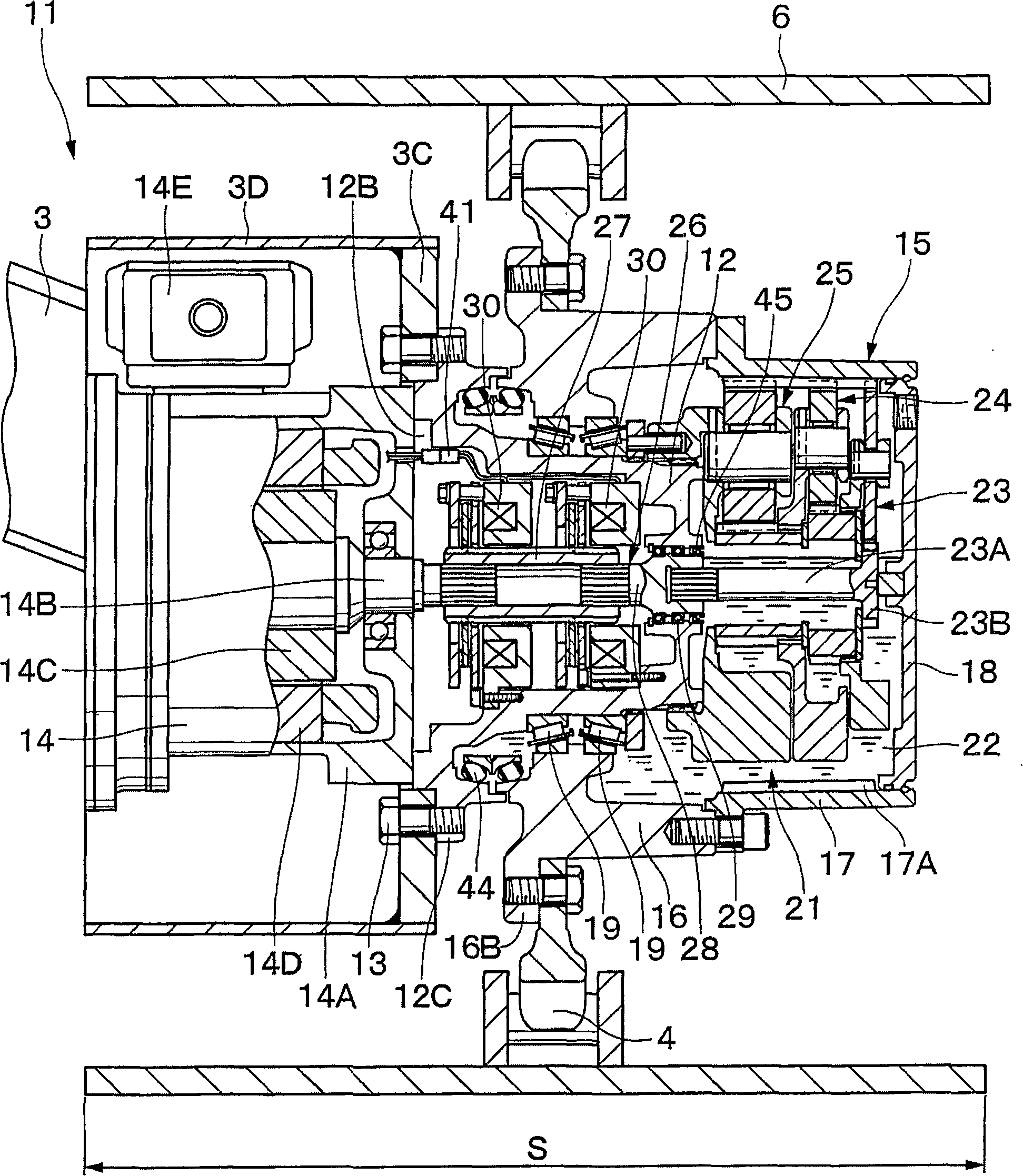 Drum rotation device for construction machine