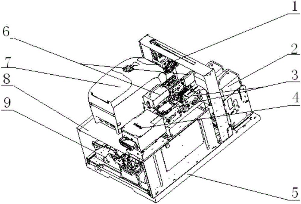 High-capacity instant card-making device for self-service equipment