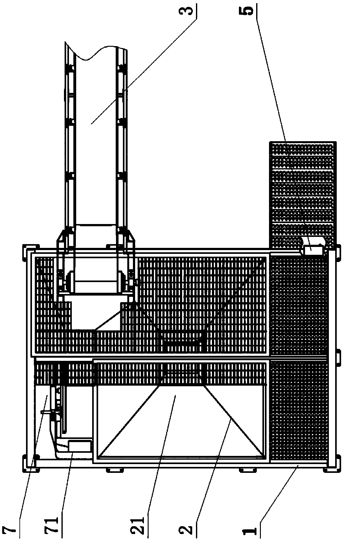 In-line fermentation automatic batching system and batching method