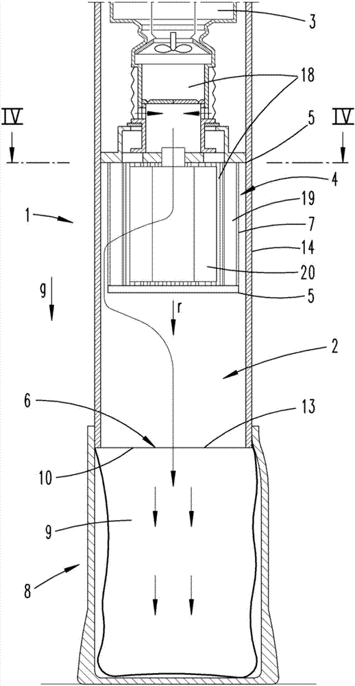 Vacuum cleaner, in particular a hand-held battery cleaner