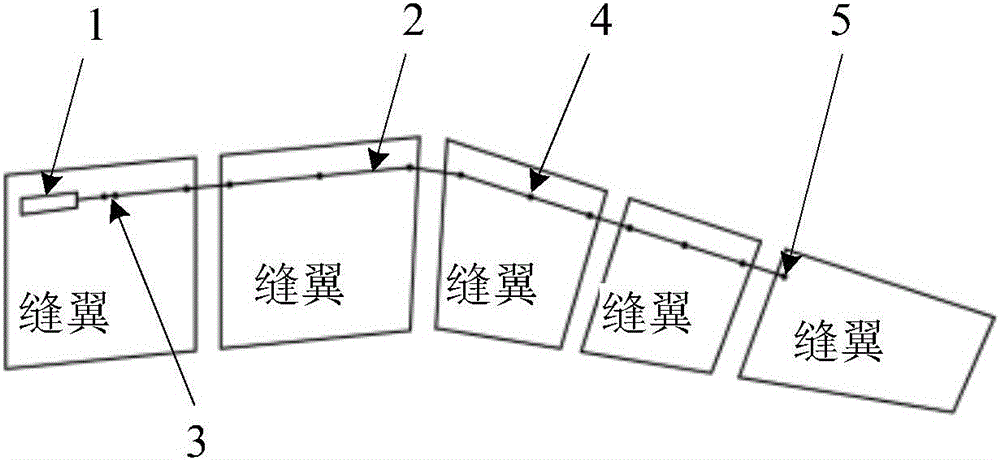 Slat tilting detection device of aircraft high lift system