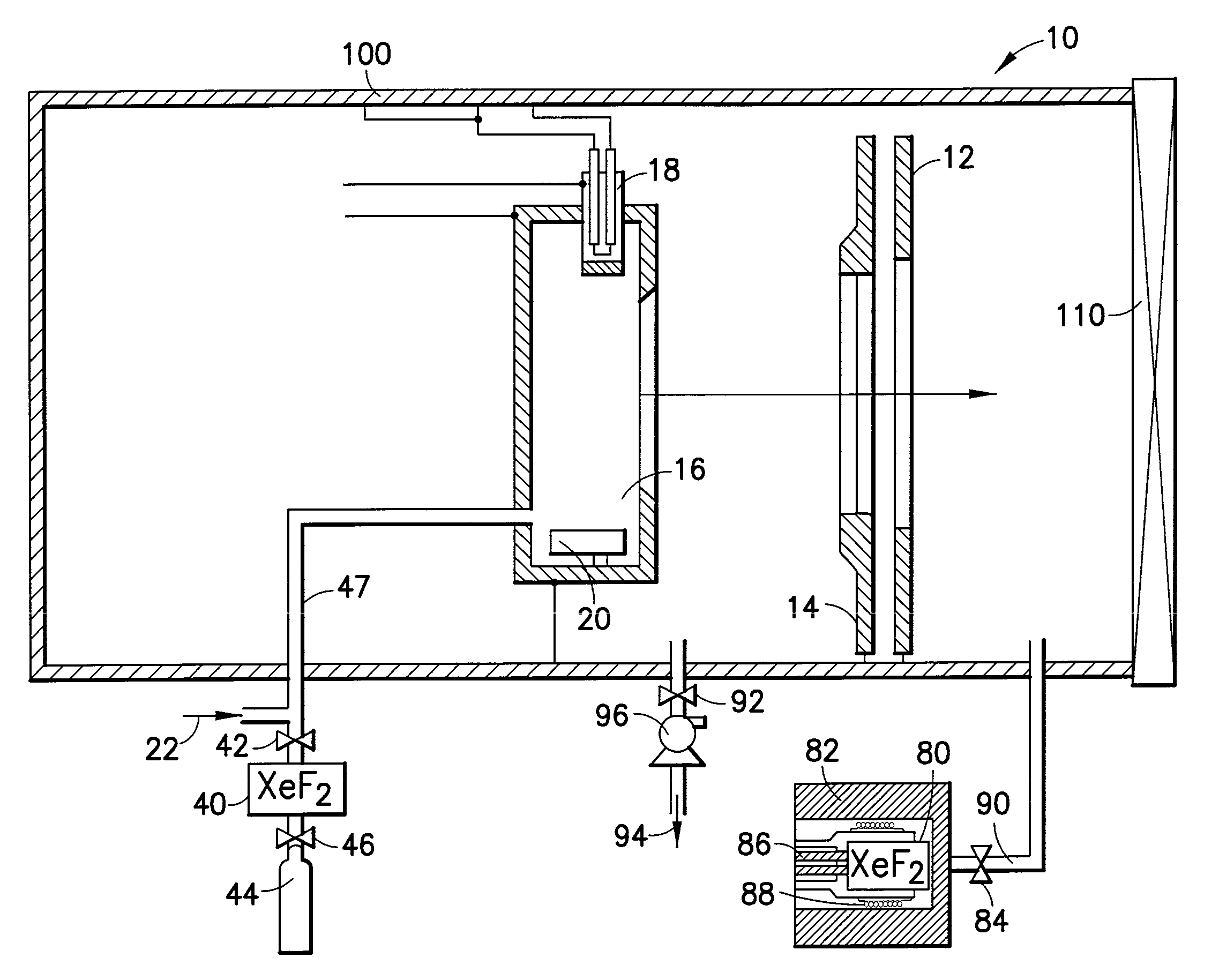 Cleaning of semiconductor processing systems