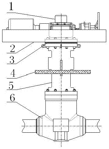 Heat insulation structure of high-temperature valve