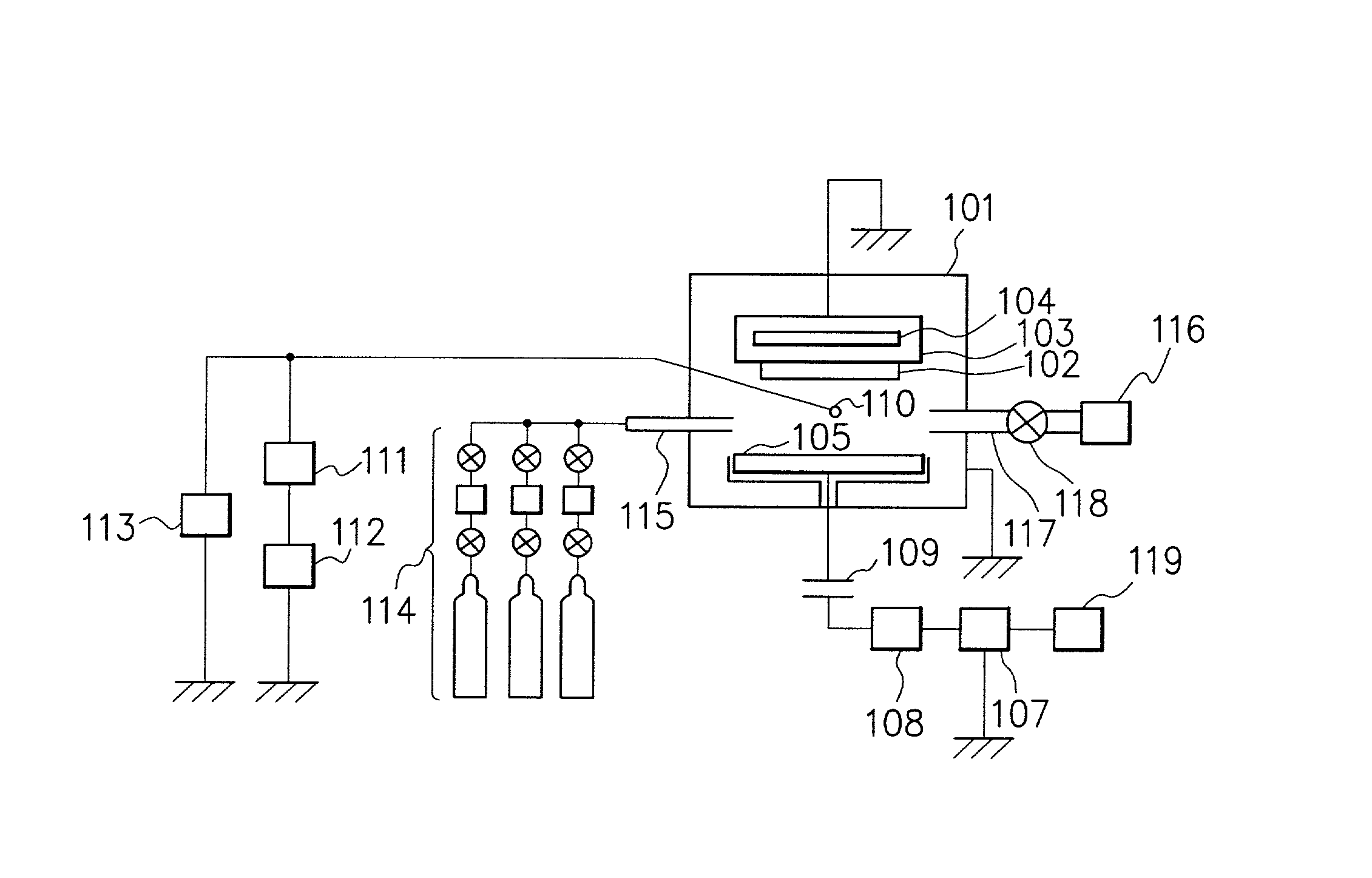 Method for forming a deposited film by plasma chemical vapor deposition