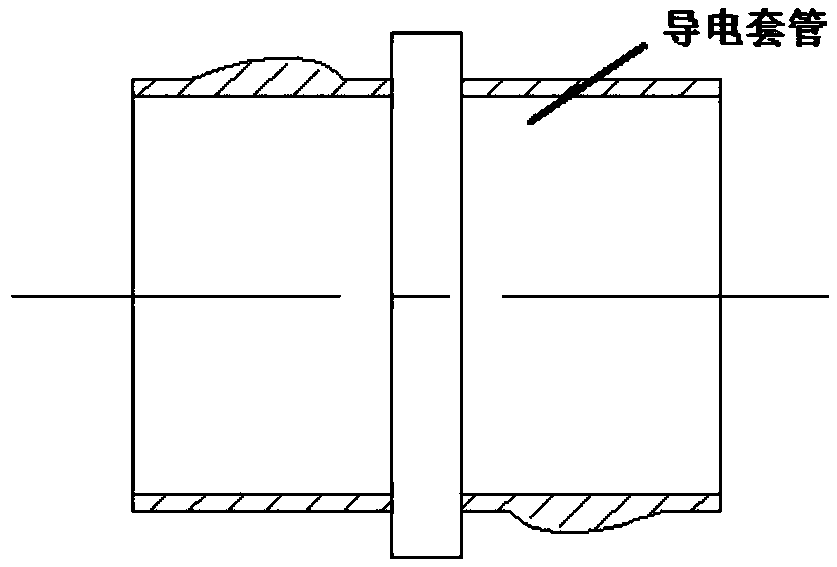 Polymer oil pipeline joint with radial key and axial conduction to realize static electricity removal