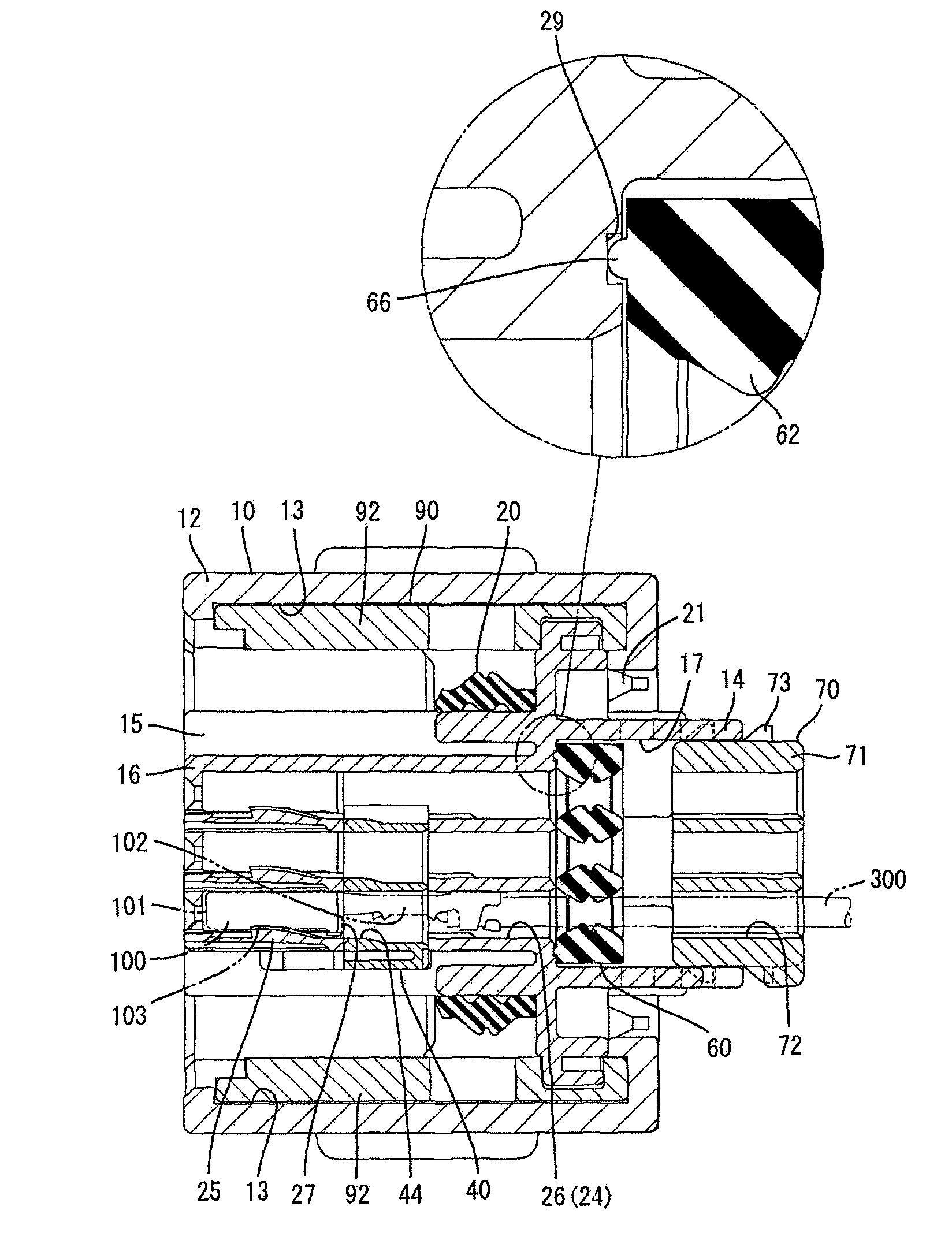 Fluidproof connector