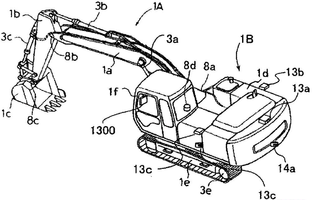 Surrounding monitoring device for working machines