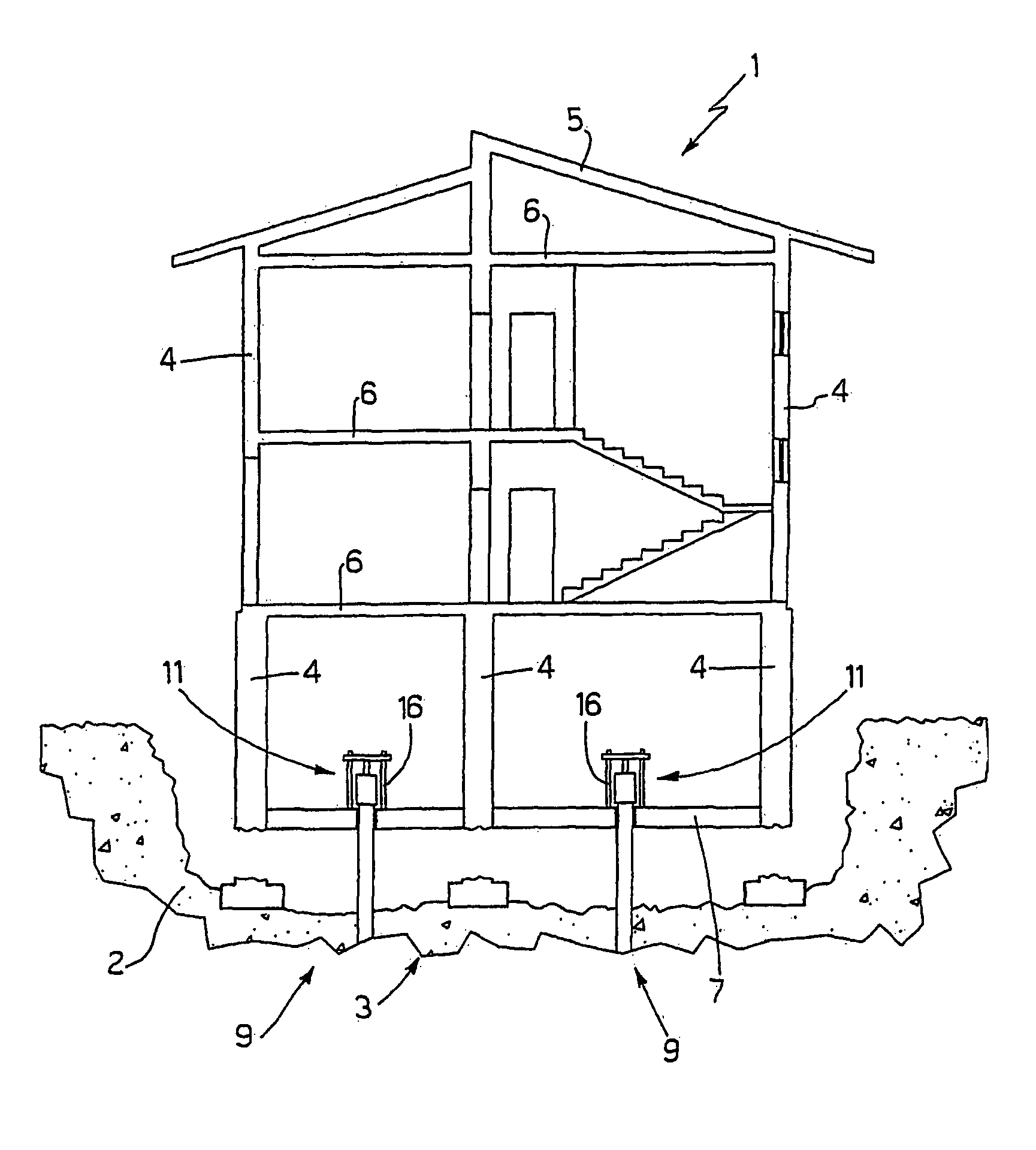 Method of raising a building