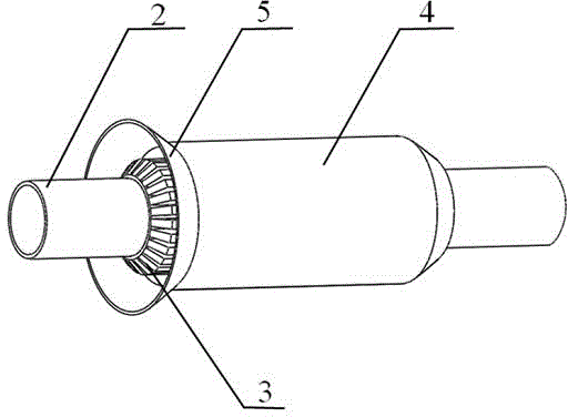 Device for generating electricity and purifying automobile exhaust by utilizing waste heat of automobile exhaust