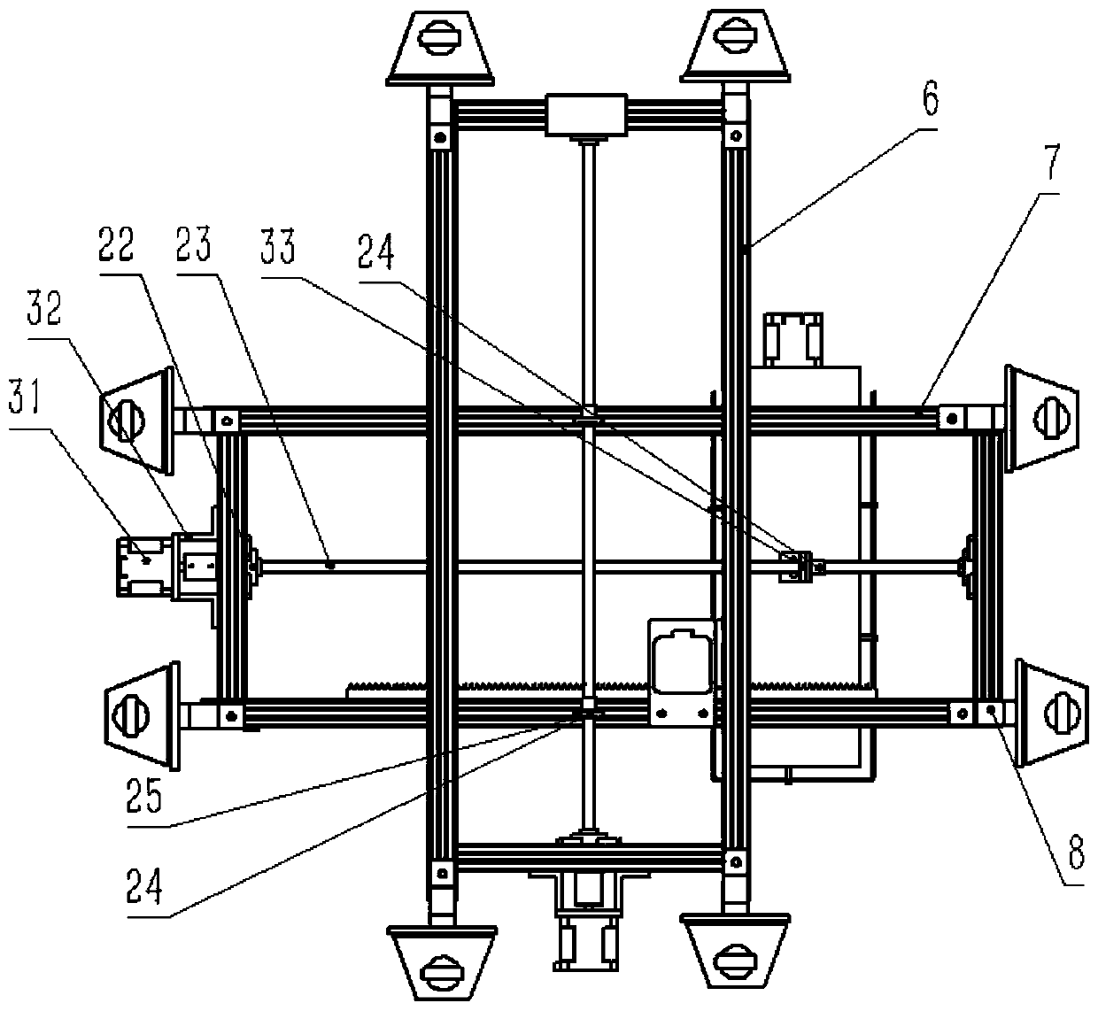 High-rise building glass wall cleaning robot