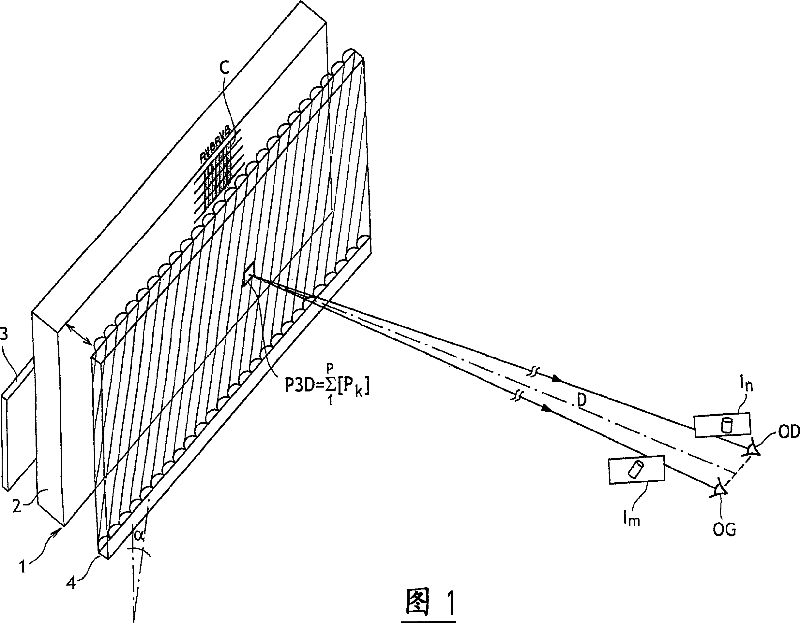 Lenticular autostereoscopic display and method and associated autostereoscopic image synthesising method