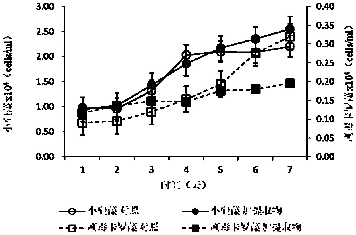 Brown algae extract and application thereof in inhibiting multiplication of highly-toxic karlodinum in expanding propagation of bait microalgae