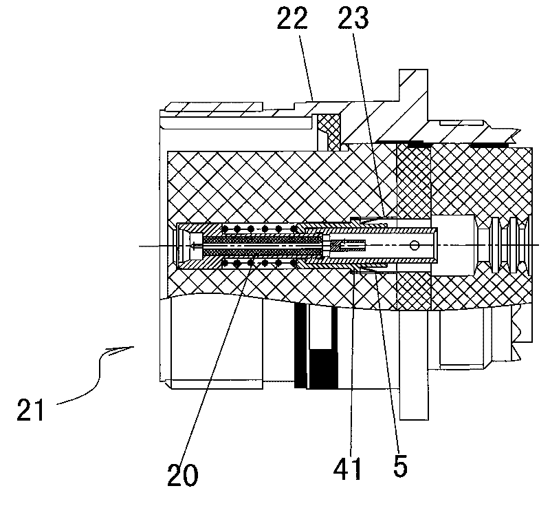 Coaxial contact element and electric coupler using same