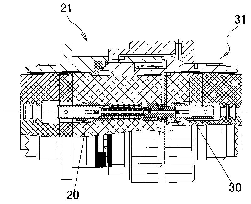 Coaxial contact element and electric coupler using same