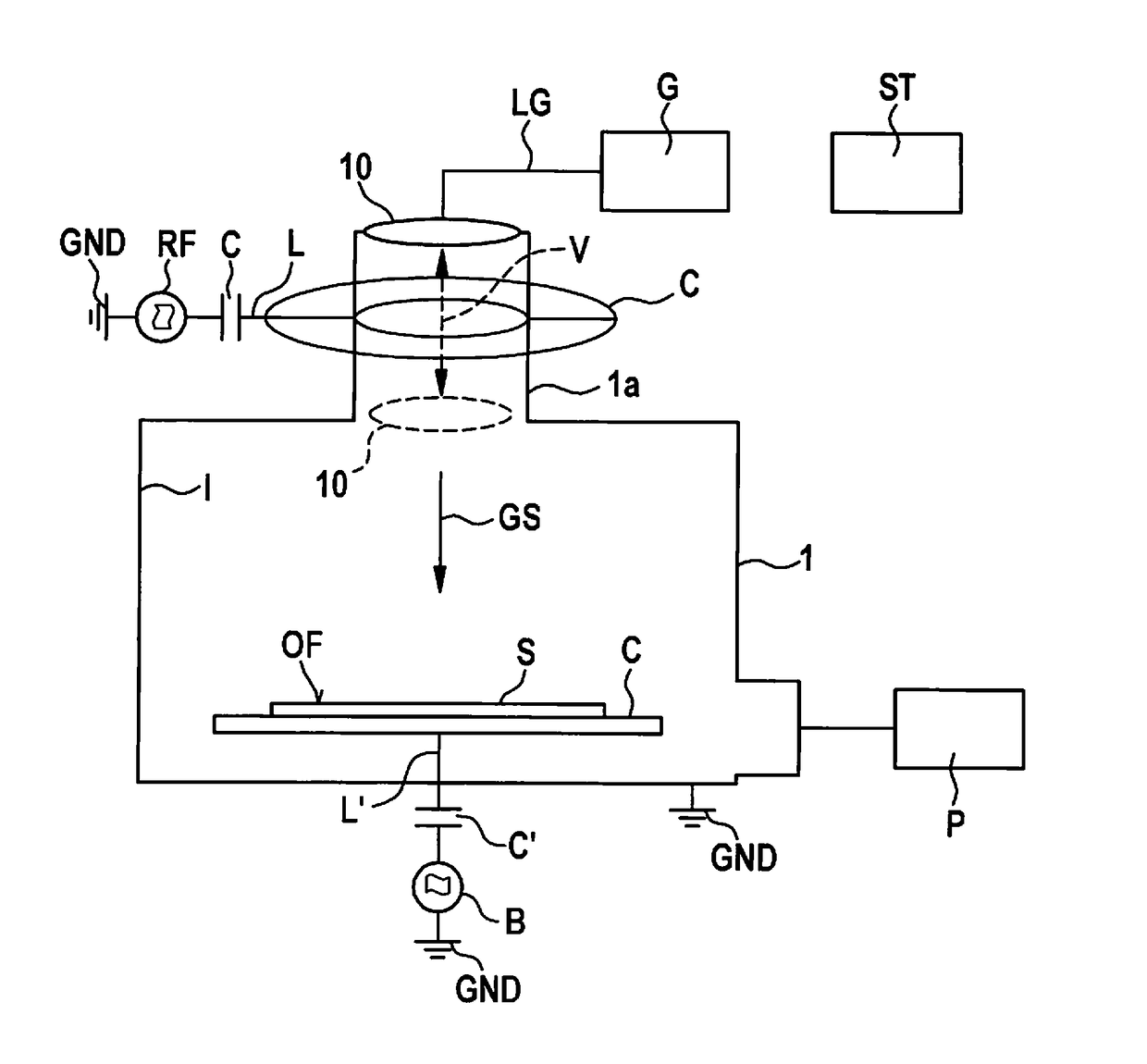 Etching device and etching method