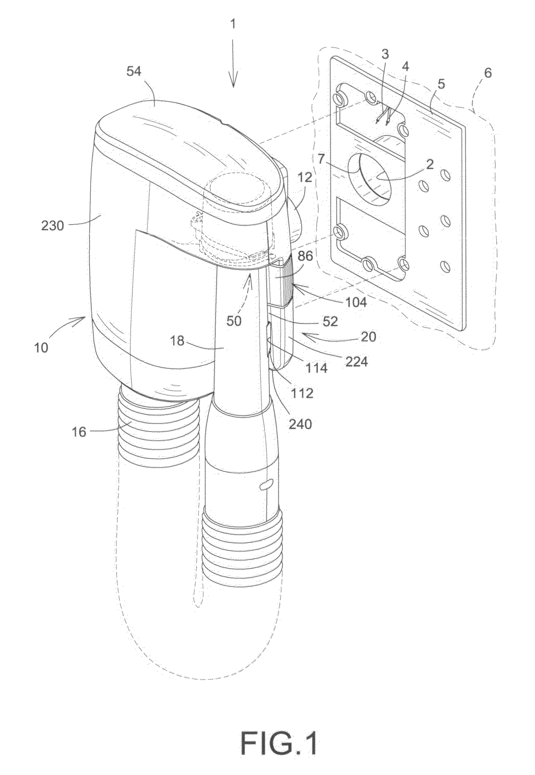 Auxiliary vacuum device for a central vacuum cleaning system