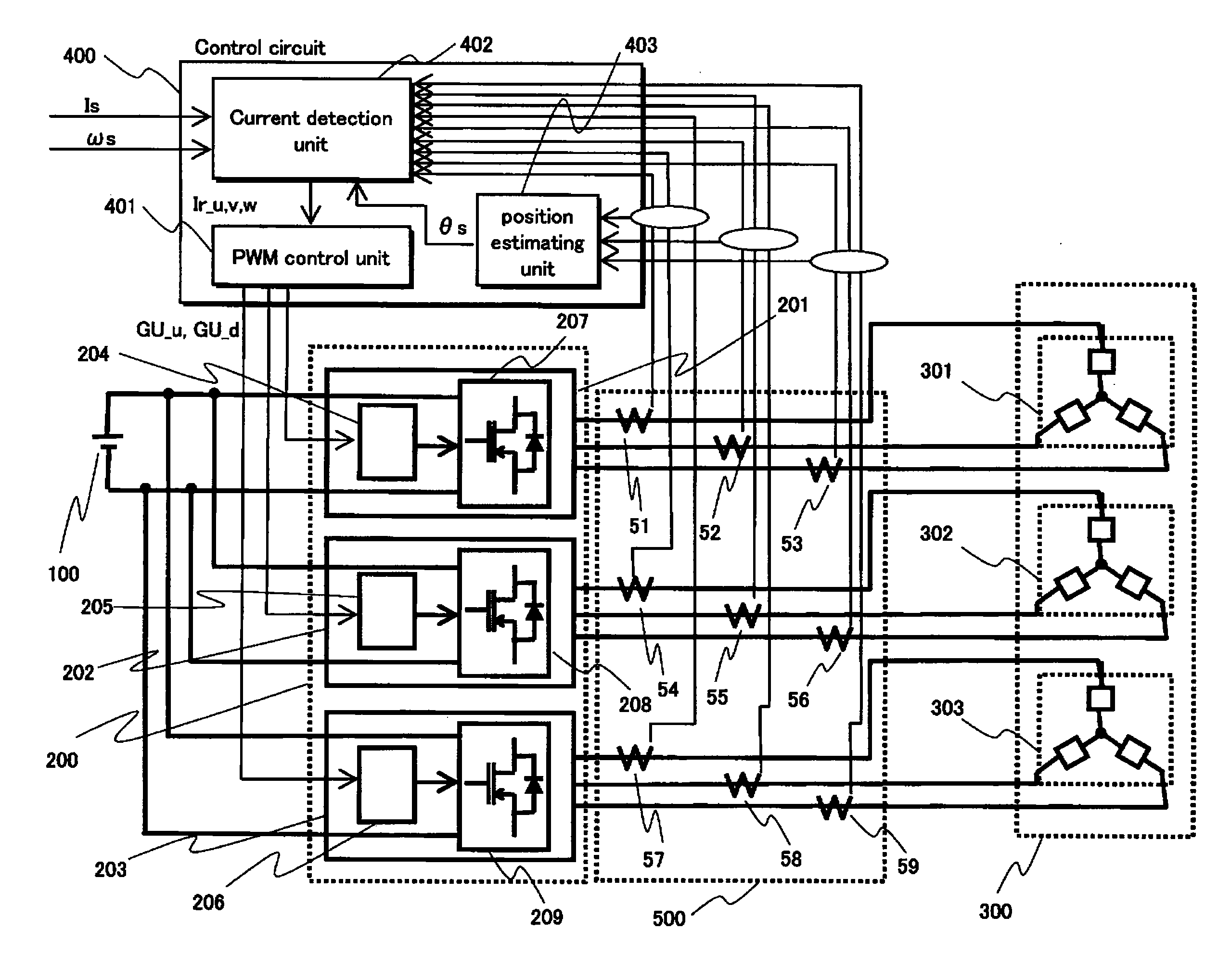 Synchronous electric motor system