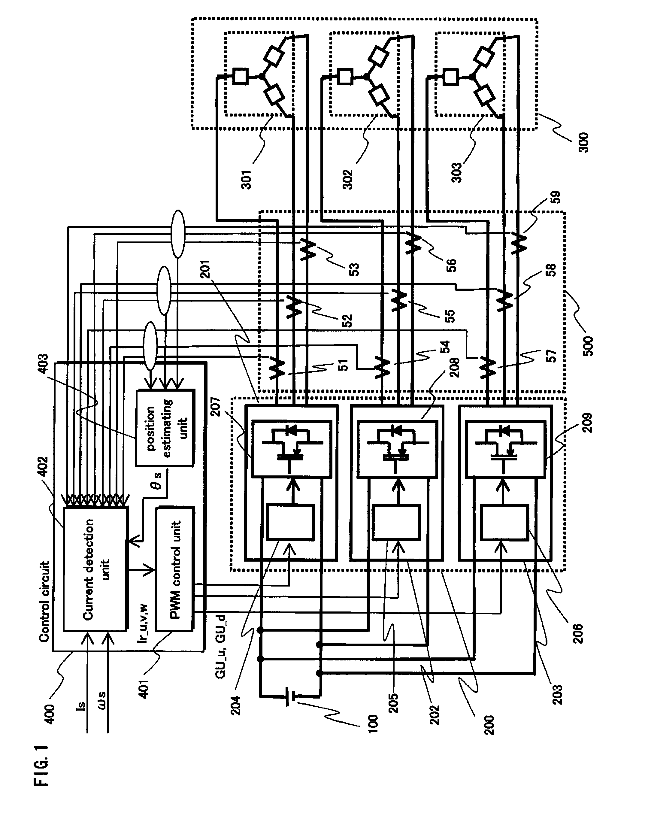 Synchronous electric motor system