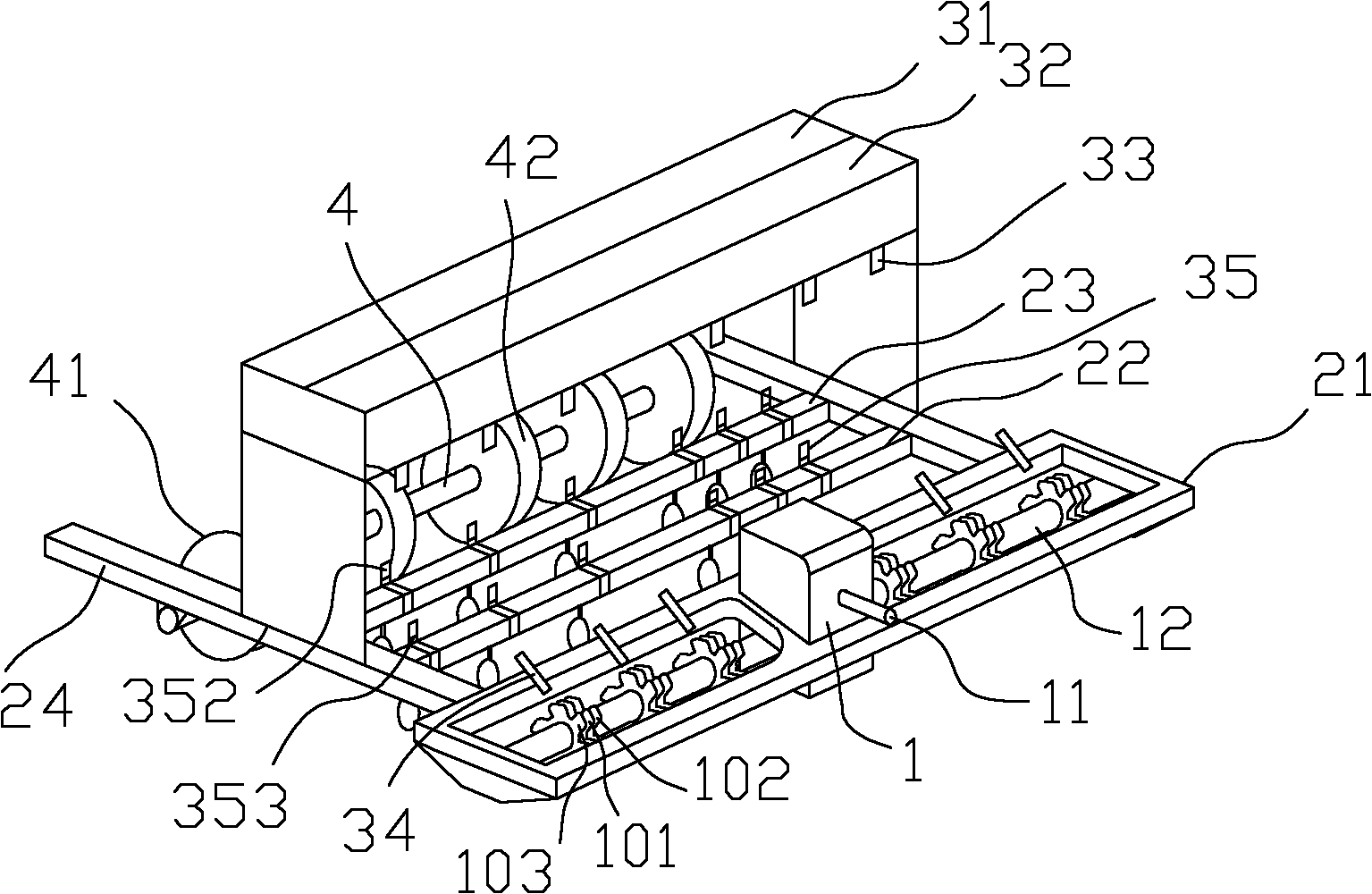 No-tillage seeder of wheat