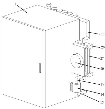 High-frequency anti-aging cooling device of closed power distribution cabinet