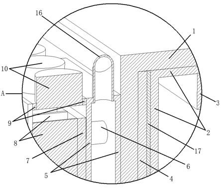 High-frequency anti-aging cooling device of closed power distribution cabinet