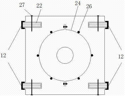 Riverbed vertical undercurrent switching testing device under driving of pulsating pressure and production method thereof