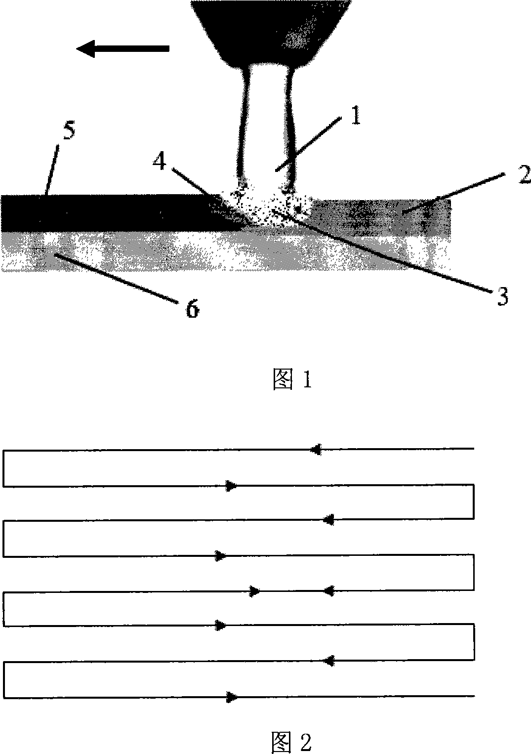 Method for preparing ceramic-metal composite material cladding layer