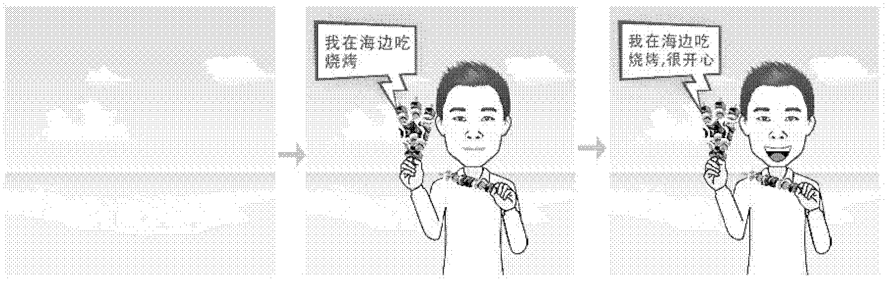 Method, apparatus and terminal unit for matching semantics with image