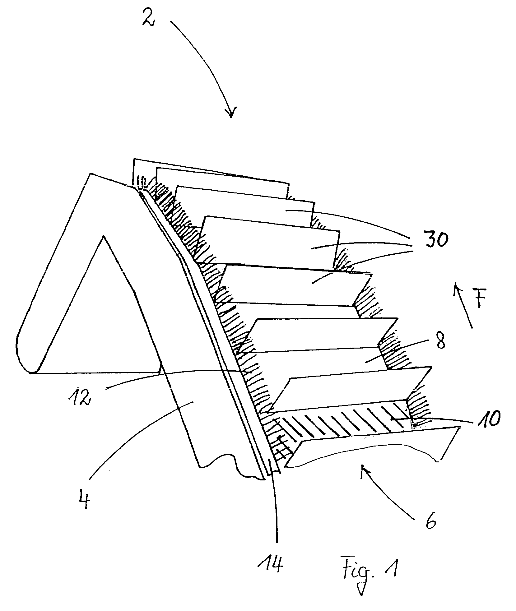 Conveying device for bulk material