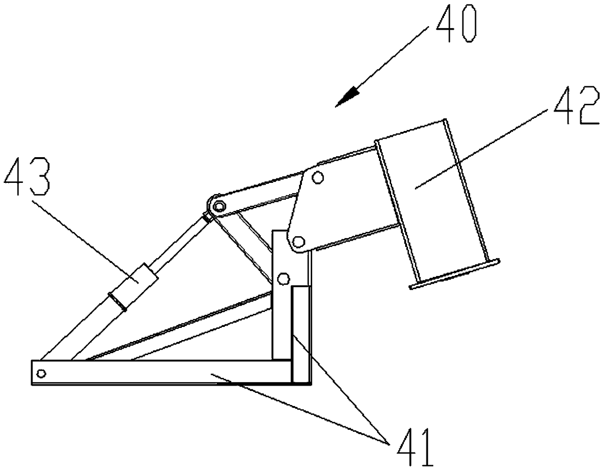 A repair device for local damage of train wall panels