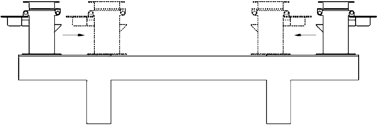 Process bogie with power part for overhauling of motor train units