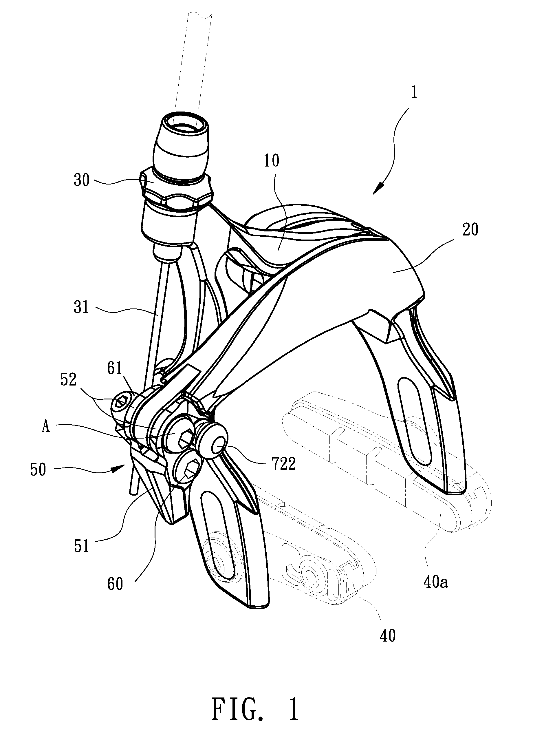 Mechanism for quickly loosening and tightening brake cable in caliper brake of bicycle