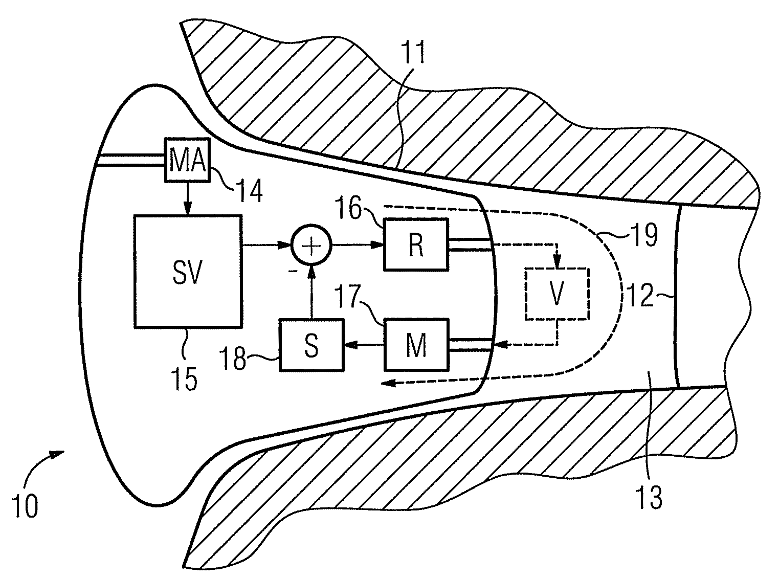 Method for actively reducing occlusion comprising plausibility check and corresponding hearing apparatus