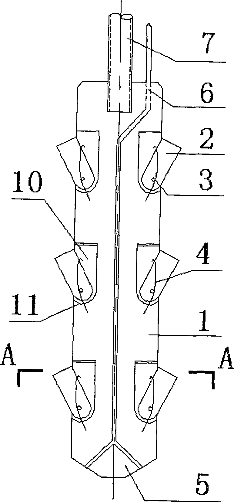 Block-wedge-type self-locking inner anchor head