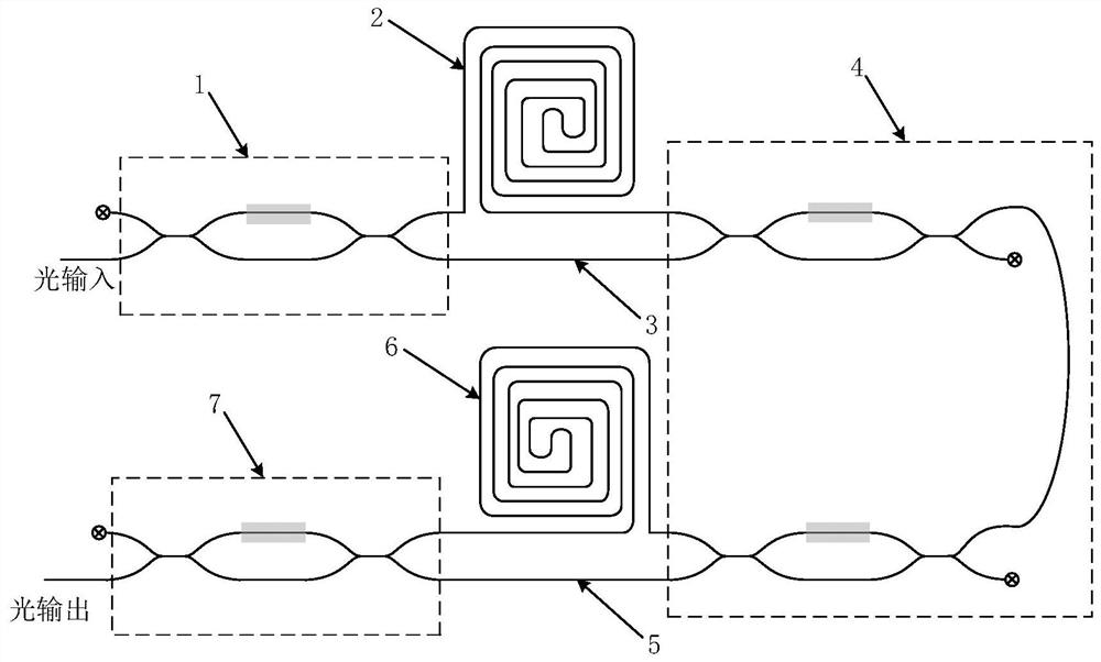 High extinction ratio light delay regulation and control structure and device