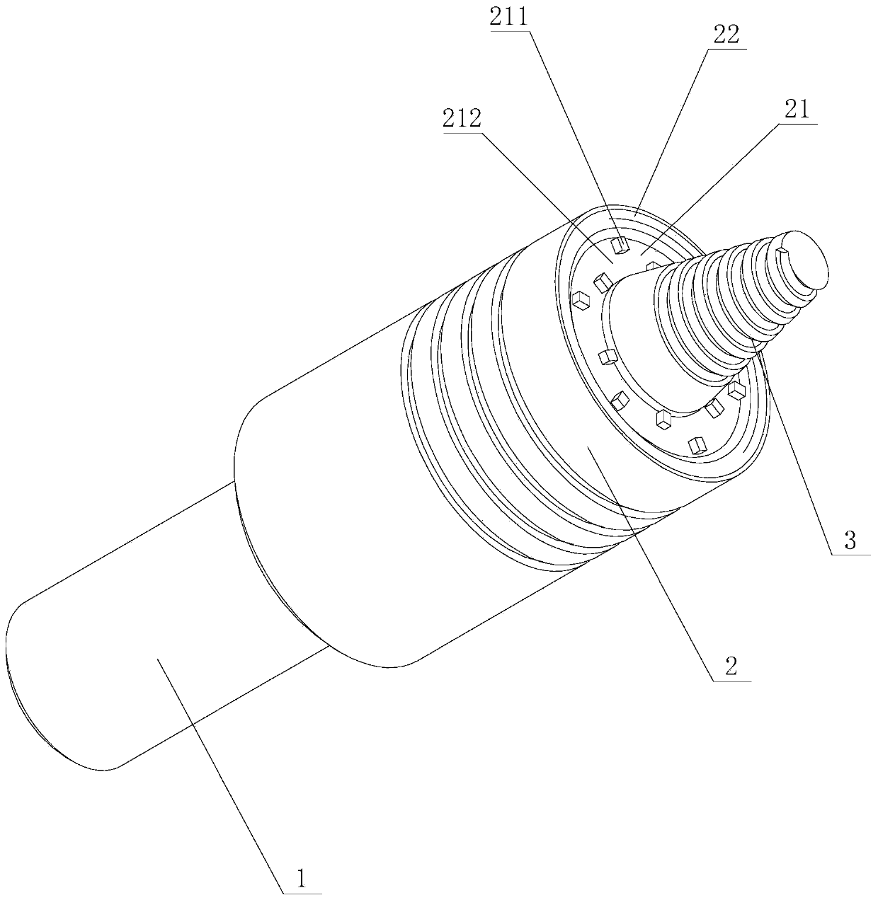 Stirring head with depth variation for stirring area of friction stir welding