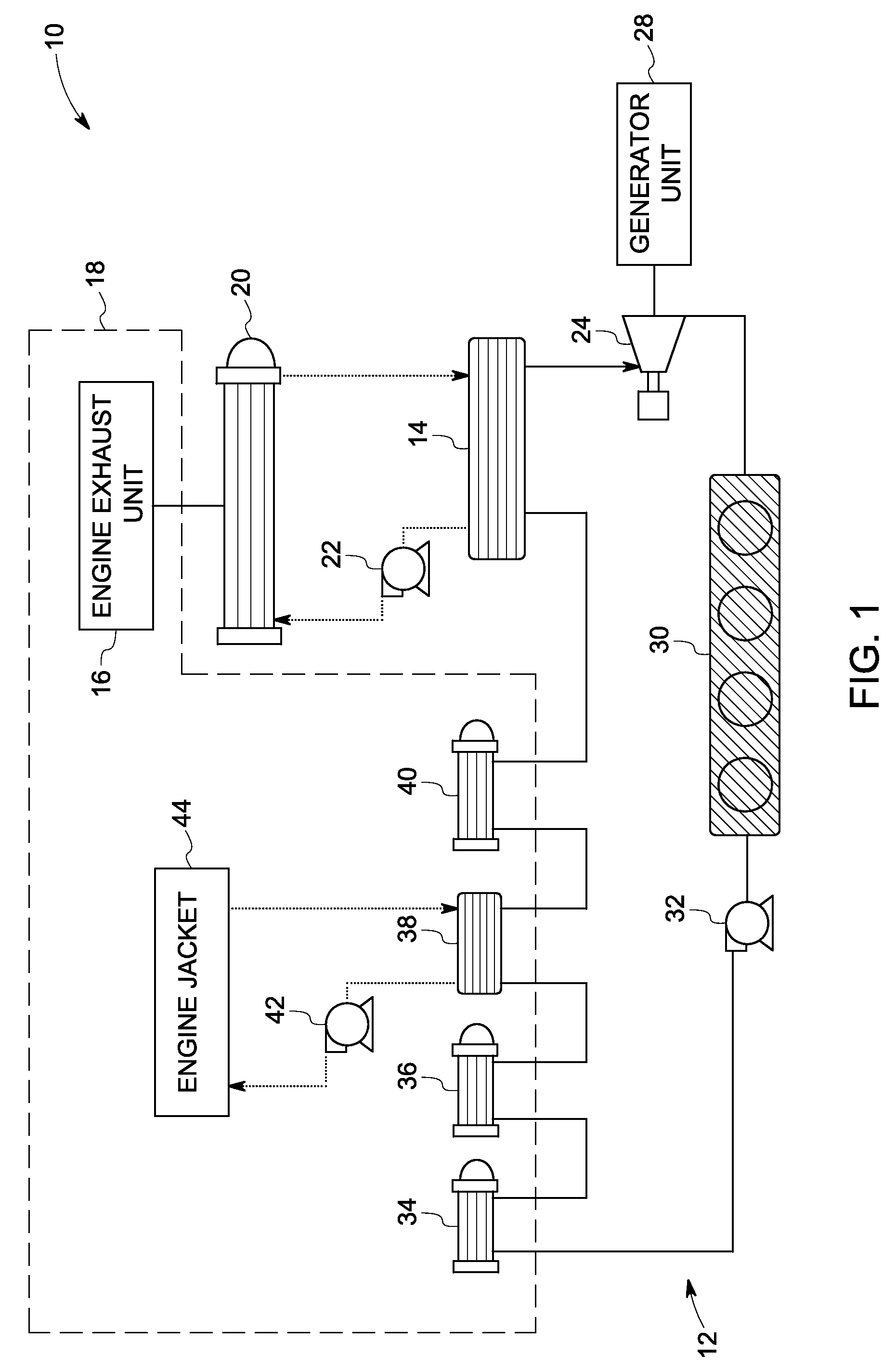 System for recovering waste heat