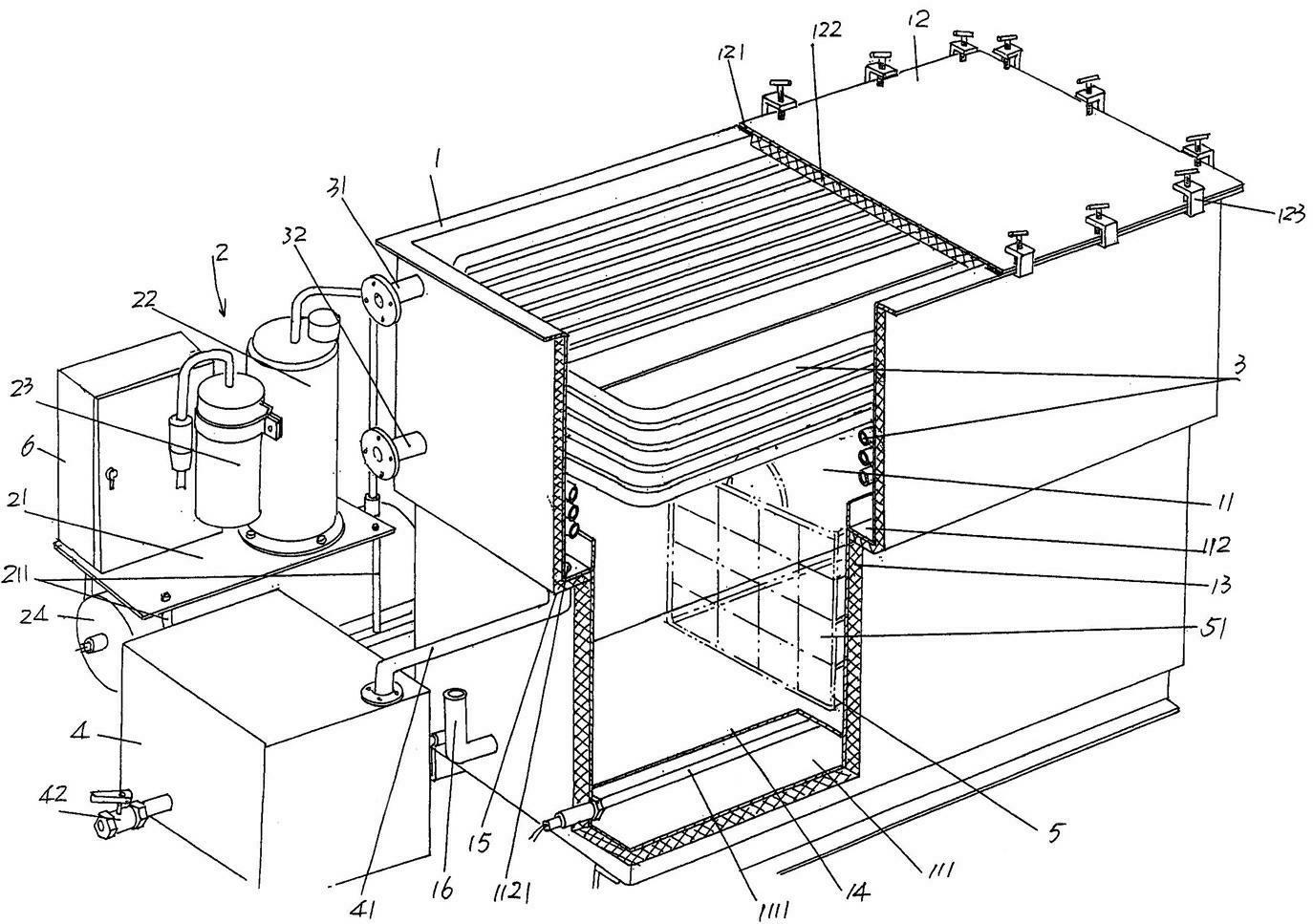 Degreasing machine with solvent recovery function