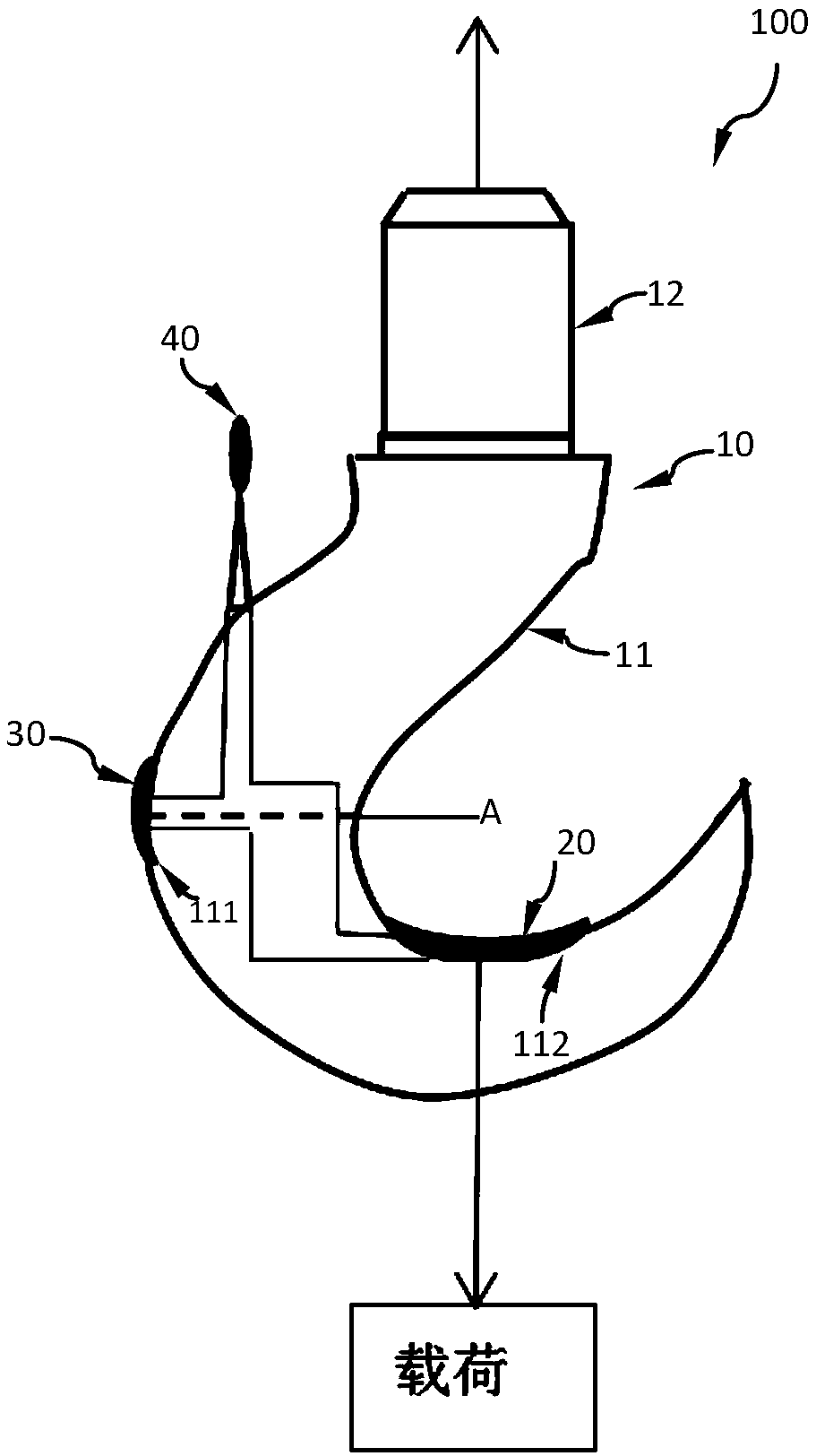 Intelligent lifting hook, monitoring system and using method of intelligent lifting hook