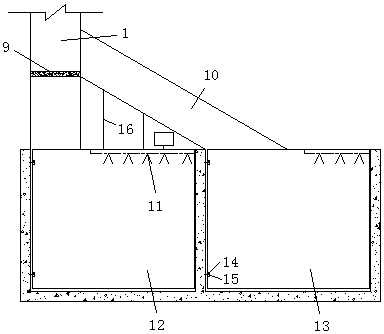 Vertical construction waste transporting passage for building