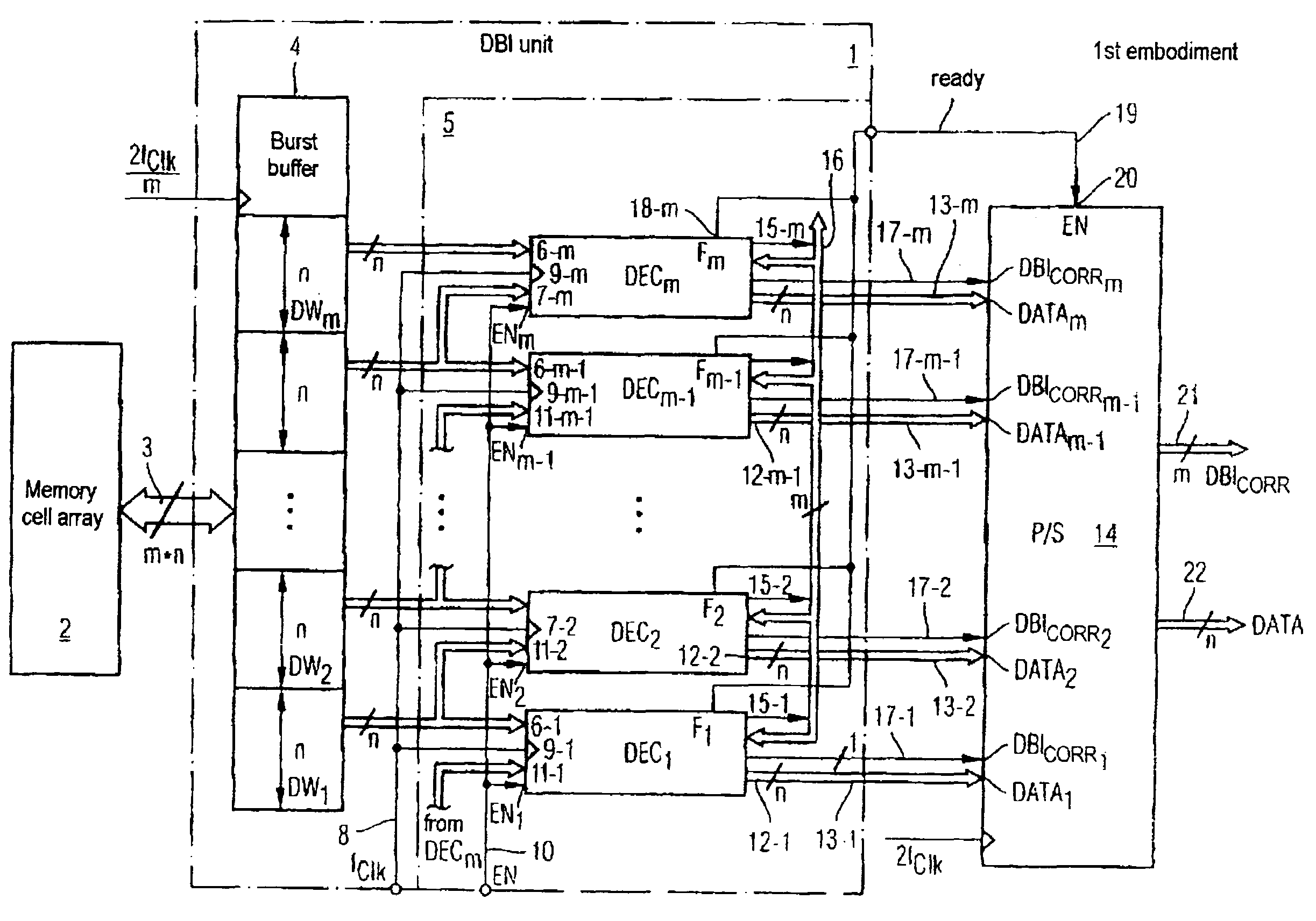 Circuit for data bit inversion