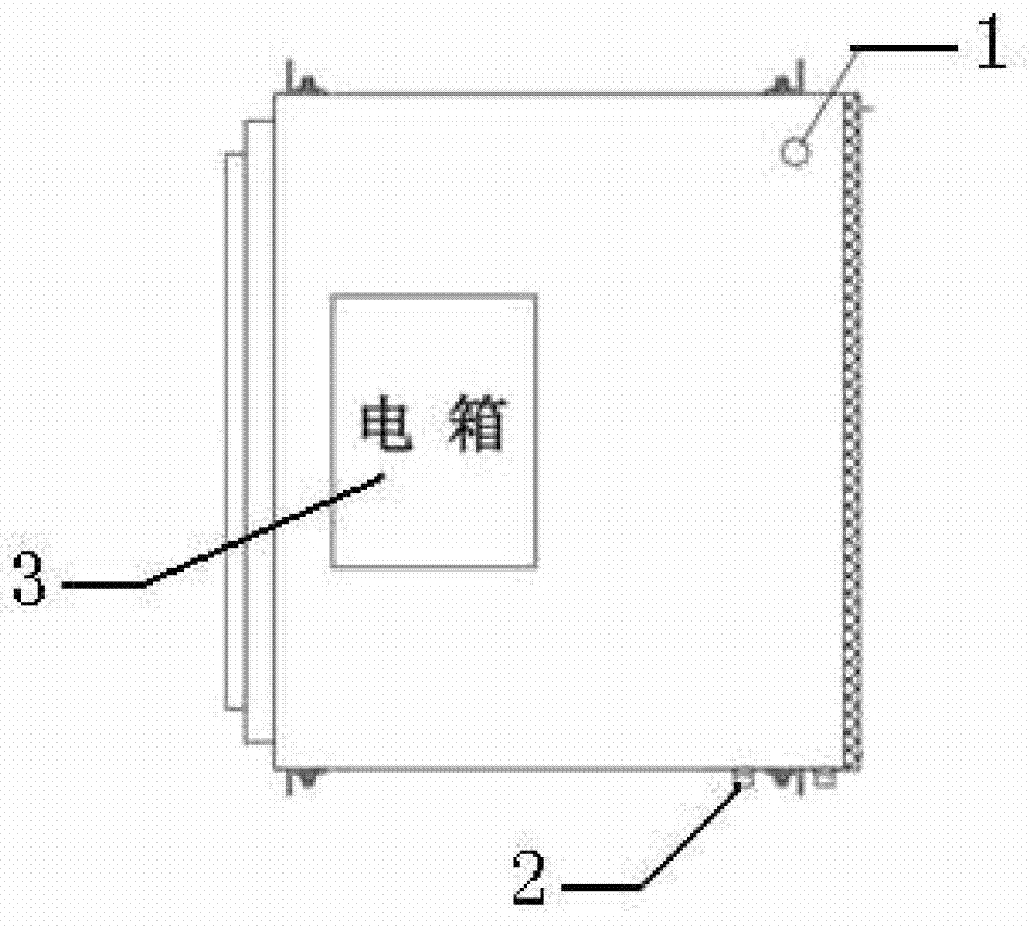 Large-sized hanging type indoor water-cooling central ventilation system