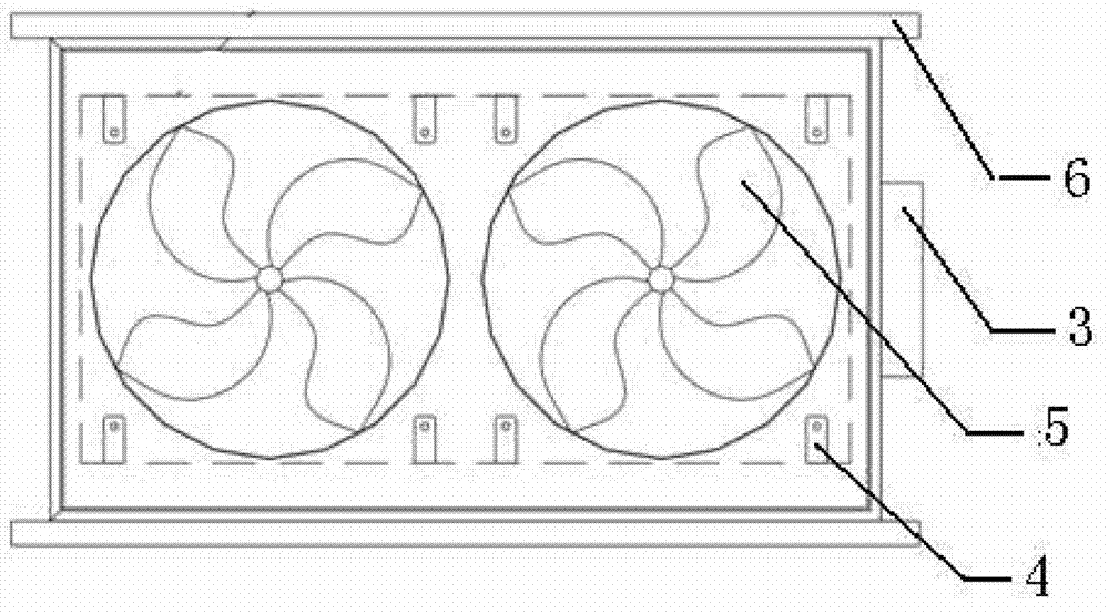 Large-sized hanging type indoor water-cooling central ventilation system