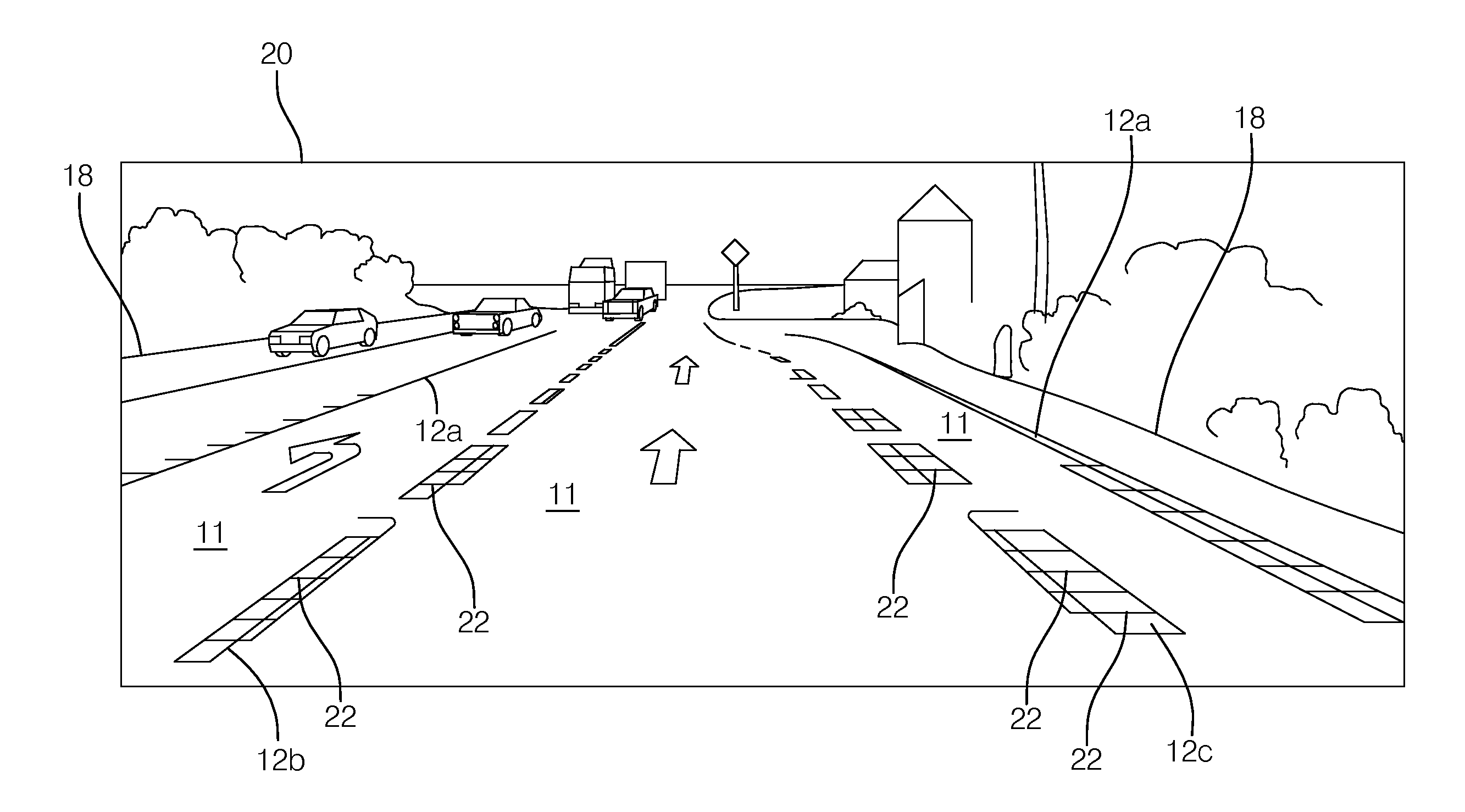 Method for the detection and tracking of lane markings