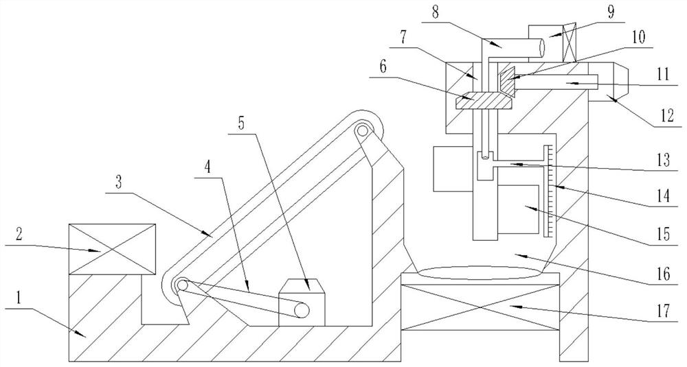 Intermittent feeding device for compound fertilizer production