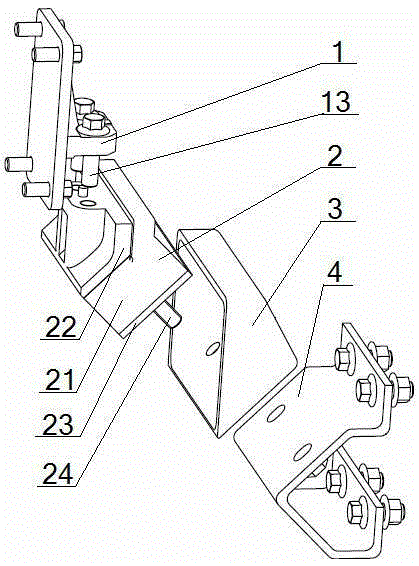 A box type limit engine mount assembly