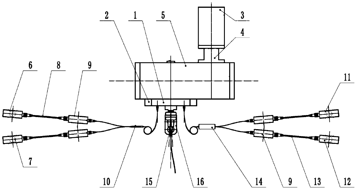 Three-mode switching system for extrasolar planet imager of Coude telescope