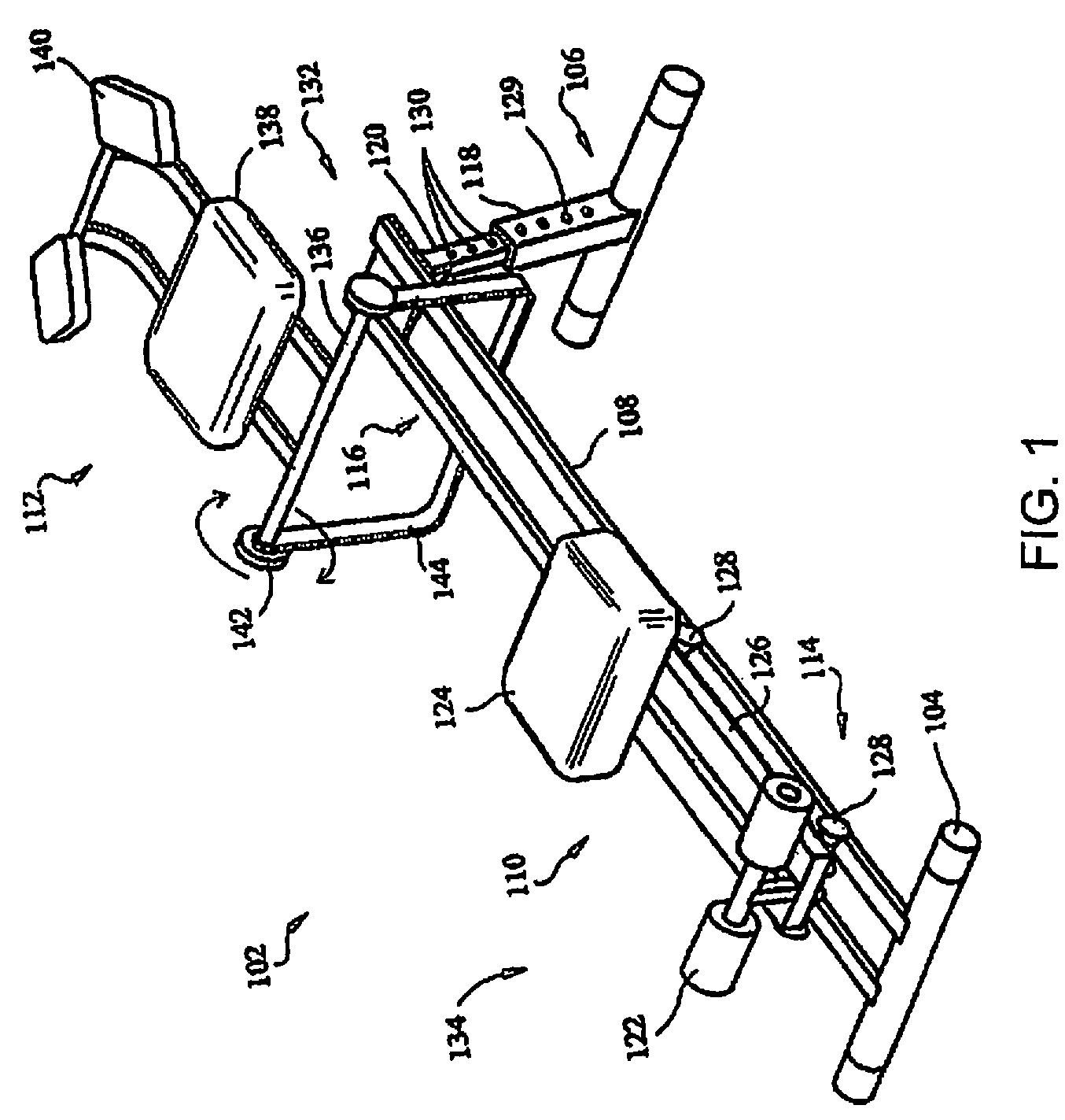 Abdominal exercise machine