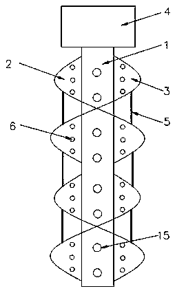 High wear resistance stirring shaft